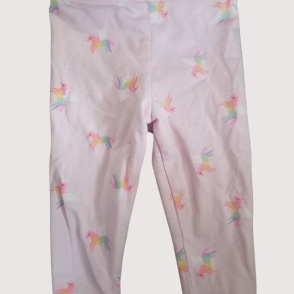 * PEEKABOO Brown Ribbed Jumpsuit CAT & JACK Pink Unicorn Leggings Girls 12 mos - Picture 3 of 6